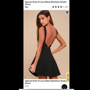 Lulu’s Special Kind of Love Black Backless Dress